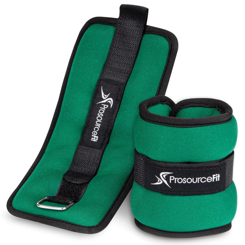 ProsourceFit Ankle / Wrist and Arm / Leg Weights Set of 2, Adjustable Strap 1 lb-5 lb, Adjustable Weight 15 lb, 10 lb, 7 lb for Men and Women - Image 1